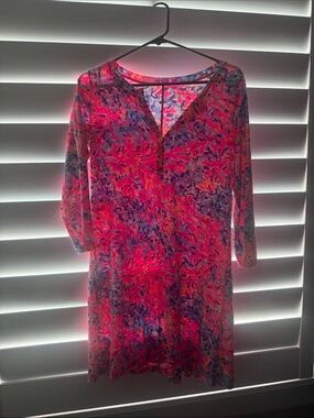Lilly Pulitzer Pink & Purple Printed Mini Dress
